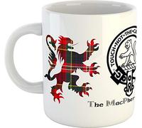 Scottish Clans and Crests Mug - Macpherson - Ceramic - 300ml - Dishwasher and Microwave Safe