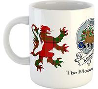 Scottish Clans and Crests Mug - Maxwell - Ceramic - 300ml - Dishwasher and Microwave Safe