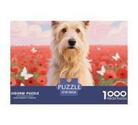 Scottish Deerhound 1000 Piece Puzzle Beautiful Decoration Puzzle Cute Dog Colourful,Fun,Challenging And Brainteasing Adults Jigsaw Puzzle Gifts for Men38x26cm/1000pcs
