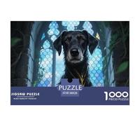 Scottish Deerhound 1000 Piece Puzzle Educational Games Pet Dog Challenging Puzzles Gifts for Men38x26cm/1000pcs
