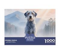 Scottish Deerhound 1000 Piece Puzzle Educational Games Pet Dog Challenging Puzzles Gifts for Men38x26cm/1000pcs