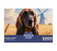Scottish Deerhound 1000 Piece Puzzle Educational Games Pet Dog Puzzles for Adults Fun Present & Activity for Home38x26cm/1000pcs