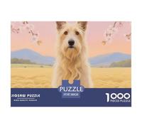 Scottish Deerhound 1000 Pieces for Adults Jigsaw Puzzles Beautiful Decoration Puzzle Cute Dog Challenging Puzzles Fun Present & Activity for Home38x26cm/1000pcs