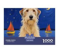 Scottish Deerhound 1000 Pieces for Adults Jigsaw Puzzles Beautiful Decoration Puzzle Cute Dog Colourful,Fun,Challenging And Brainteasing Gifts for Men70x50cm/1000pcs