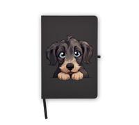 Scottish Deerhound Dog Fur Baby Notebook, Blank Pages, Faux Leather Cover, Planner, Journal, Workbook