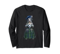 Scottish Deerhound Dog Lady Mug Coffee Scotland Flag Long Sleeve T-Shirt