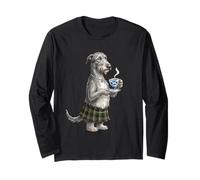 Scottish Deerhound Dog Lady Mug Coffee Scotland Flag Long Sleeve T-Shirt