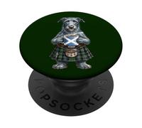 Scottish Deerhound Dog Mug Coffee Scotland Flag PopSockets Adhesive PopGrip