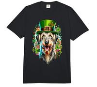Scottish Deerhound Dog St Patricks Day Artwork Comfort Colors Adult Heavyweight T-Shirt