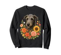 Scottish Deerhound Flower Sweatshirt