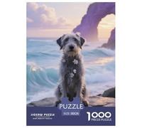 Scottish Deerhound Jigsaw Puzzles for Adults 1000 Beautiful Decoration Puzzle Pet Dog Challenging Puzzles Gifts for Men38x26cm/1000pcs