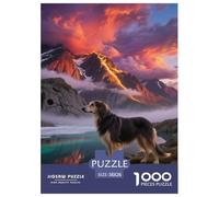Scottish Deerhound Jigsaw Puzzles Puzzles for Adults Kids. 1000 Piece Cute Dogs Great Gifts Challenge Toy Educational Games Home Decoration for Educational Games Gifts 38x26cm/1000pcs
