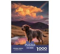 Scottish Deerhound Jigsaw Puzzles Puzzles for Adults Kids. 1000 Piece Cute Dogs Great Gifts Challenge Toy Educational Games Home Decoration for Educational Games Gifts 38x26cm/1000pcs