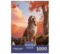 Scottish Deerhound Puzzles 1000 Pieces for Adults Beautiful Decoration Puzzle Pet Dog Colourful,Fun,Challenging And Brainteasing Adults Jigsaw Puzzle Gifts for Men70x50cm/1000pcs