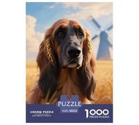 Scottish Deerhound Puzzles 1000 Pieces for Adults Beautiful Decoration Puzzle Pet Dog Puzzles for Adults Gifts for Men38x26cm/1000pcs