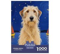 Scottish Deerhound Puzzles 1000 Pieces for Adults Educational Games Cute Dog Colourful,Fun,Challenging And Brainteasing Adults Jigsaw Puzzle Fun Present & Activity for Home70x50cm/1000pcs