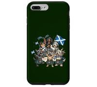 Scottish Dogs Football Fans Celebrate Scotland Flag Case for iPhone 7 Plus/8 Plus