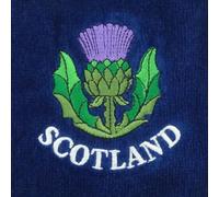 Scottish Embroidered Thistle/Scotland Golf Towel 100% Cotton - Traditional Christmas Birthday New Year Gifts - Blue