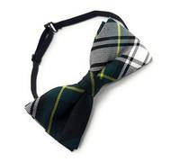 SCOTTISH ESSENCE Gents Gordon Dress Tartan Pre-Tied Bow Tie,Polyester, Adjustable, Made in Scotland, Traditional Scottish Style
