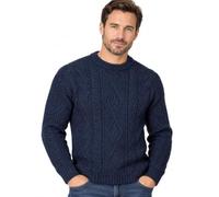 SCOTTISH ESSENCE Pure British Wool Unisex Arran Jumper, UK Made
