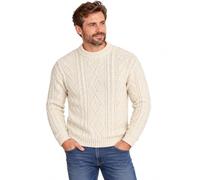 SCOTTISH ESSENCE Pure British Wool Unisex Arran Jumper, UK Made