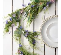 Scottish Everlastings Ltd 150cm Spring Floral Garland Purples in Purple Scottish Everlastings Ltd Purple