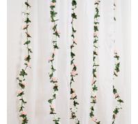 Scottish Everlastings Ltd 180cm Mini Rose Garland White/Light Pink Pack 6 in White Scottish Everlastings Ltd White