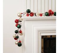 Scottish Everlastings Ltd 183cm Bauble Garland Green-Red in Green Scottish Everlastings Ltd Green