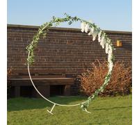 Scottish Everlastings Ltd 2m White Round Arch Frame Scottish Everlastings Ltd White