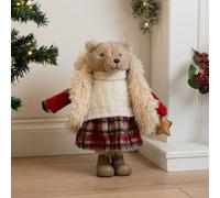 Scottish Everlastings Ltd 38cm Plush Teddy Bear Ornament with skirt in Brown Scottish Everlastings Ltd Brown