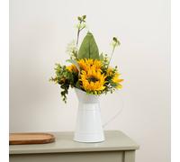 Scottish Everlastings Ltd 43cm Sunflowers in Tin Pot in Yellow Scottish Everlastings Ltd Yellow