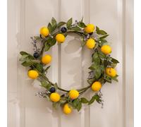 Scottish Everlastings Ltd 46cm Lemon & Berry Wreath in Yellow Scottish Everlastings Ltd Yellow