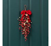 Scottish Everlastings Ltd 52cm Red Bauble & Berry Teardrop Wreath (Swag) Scottish Everlastings Ltd Red
