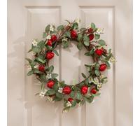 Scottish Everlastings Ltd 55cm Strawberry Wreath in Red Scottish Everlastings Ltd Red