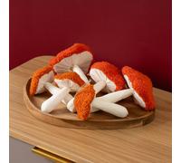 Scottish Everlastings Ltd 6pc Orange Tone Hanging Toadstools Scottish Everlastings Ltd Orange