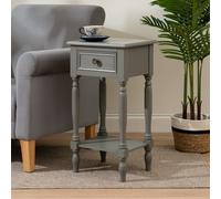 Scottish Everlastings Ltd Grey Side Table with Drawer Scottish Everlastings Ltd Grey