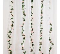 Scottish Everlastings Ltd. Scottish Everlastings 180Cm Artificial White/light Pink Mini Rose Garland - Pack Of 6