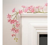 Scottish Everlastings Ltd. Scottish Everlastings Artificial 115Cm Pink Magnolia Star Flower Garland - Pack Of 2