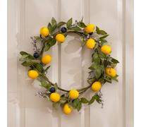 Scottish Everlastings Ltd. Scottish Everlastings Artificial 46Cm Lemon & Berry Wreath
