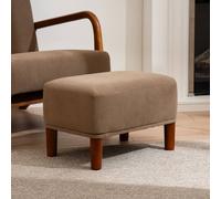 Scottish Everlastings Ltd Taupe Cord Foot Stool with Dark Legs Scottish Everlastings Ltd Taupe