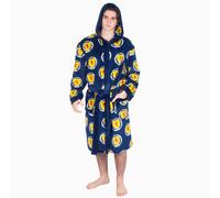 Scottish FA Men's Scotland Adults Hooded Fleece Dressing Gown Robe in Navy | Size: Small Scottish FA Navy S