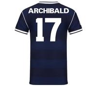 Scottish FA Scotland Mens Archibald 17 1986 Retro Shirt Navy Blue Medium