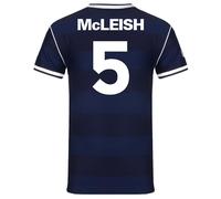 Scottish FA Scotland Mens McLeish 5 1986 Retro Shirt Navy Blue Large