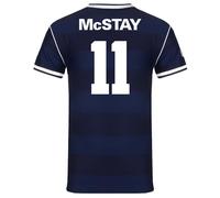 Scottish FA Scotland Mens McStay 11 1986 Retro Shirt Navy Blue XXL