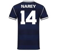 Scottish FA Scotland Mens Narey 14 1986 Retro Shirt Navy Blue XL