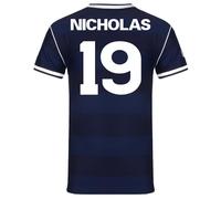 Scottish FA Scotland Mens Nicholas 19 1986 Retro Shirt Navy Blue XL