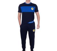Scottish FA Scotland Men's Pyjamas Official Premium Loungewear Set Navy Blue Size Medium