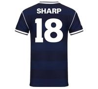 Scottish FA Scotland Mens Sharp 18 1986 Retro Shirt Navy Blue XL