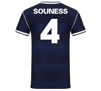 Scottish FA Scotland Mens Souness 4 1986 Retro Shirt Navy Blue 3XL