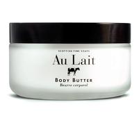 Scottish Fine Soaps Au Lait Body Butter 7 Oz In glass Jar From Scotland